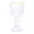 JG 6 TACA LICOR DE VIDRO COM FIO DE OURO DIAMOND 50ml LYOR - Imagem 3