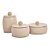 KIT 3 POTE DECORATIVO EM CERAMICA NUDE MART - Imagem 1