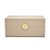 CAIXA EM MDF COM REVESTIMENTO EM PU BEGE MART 13x28cm - Imagem 1