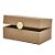 CAIXA EM MDF COM REVESTIMENTO EM PU CAQUI MART 13x28cm - Imagem 3