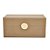 CAIXA EM MDF COM REVESTIMENTO EM PU CAQUI MART 13x28cm - Imagem 1