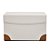CAIXA EM MDF REVESTIMENTO EM PU BRANCO E MARROM MART 15x24cm - Imagem 1