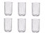 Jogo de 6 copos Cameratta em vidro Incolor 425ml Lhermitage - Imagem 1