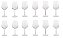Jg 12 Taças Vinho e Agua Allegra Vidro 490ml Pasabahce Wilko - Imagem 1
