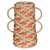 Vaso decor terra cota e beje rustico 20cm - Imagem 1
