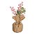 MINI ARVORE ROSA COM COELHO 29CM - Imagem 1