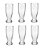 Jg 6 Copos Chopp Vidro 200ml Taça Tulipa Cerveja Incolor - Imagem 1