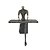 ESCULTURA MUSICO TECLADISTA MINIMALISTA RESINA BRONZE 18cm - Imagem 1
