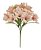 BUQUE DE FLOR ASTROMELIA CETIM X15 FLORES PESSEGO 2T 34cm - Imagem 1