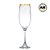 KIT 4 TAÇAS ONE CHAMPAGNE TECNOLOGIA AIR POINT BORDA DOURADA - Imagem 6