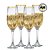 KIT 4 TAÇAS ONE CHAMPAGNE TECNOLOGIA AIR POINT BORDA DOURADA - Imagem 2