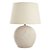 ABAJUR EM FIBRA DE VIDRO CINZA C/ BASE OVAL AREIA MART 54cm - Imagem 1