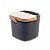 SALEIRO DE CERAMICA C/TAMPA E COLHER DE BAMBU AZUL - WOLFF - Imagem 2