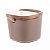 SALEIRO DE CERAMICA TAMPA E COLHER DE BAMBU AREIA WOLFF 9cm - Imagem 2