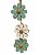 PENCA DE FLORES DECOR EM MADEIRA RUSTICA COLORIDA - Imagem 3