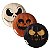 CJ 6 PRATOS DE SOBREMESA COUP TRICK OR TREAT PORTO BRASIL - Imagem 1