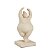 ESCULTURA BAILARINA GORDINHA EM POLIRRESINA BEGE MART 28cm - Imagem 2