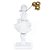 ESCULTURA DECOR MENINA C/ BALOES RESINA BRANCO DOURADO 24cm - Imagem 1