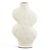 VASO EM CERAMICA  OFF WHITE GEOMETRICO MART 38CM - Imagem 1