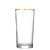 JOGO 6 COPOS PRESTIGE LONG DRINK FILETADO A OURO 300ml - Imagem 4