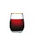 JOGO 6 COPO EMERALD VINHO COM FILETE DOURADO 500ml - Imagem 3