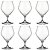 JOGO DE 6 TACAS PARA CONHAQUE CRISTAL BOHEMIA LOXIA 395ml - Imagem 1