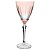 TACA P/VINHO EM CRISTAL LAPIDADO ELIZABETH BOHEMIA 250ml ROSA - Imagem 1
