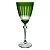 TACA P/ AGUA CRISTAL LAPIDADO ELIZABETH BOHEMIA 350ml VERDE - Imagem 1