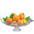 CENTRO DE MESA SALADEIRA E FRUTEIRA GOURMET C/ PE EM VIDRO - Imagem 3