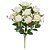BUQUE DE FLORES ROSA CABBAGE X9 CREME 39cm - Imagem 1