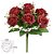 BUQUE DE FLORES ROSAS VERMELHAS X9 30cm - Imagem 2