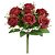 BUQUE DE FLORES ROSAS VERMELHAS X9 30cm - Imagem 1