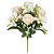 BUQUE DE FLORES ROSAS E LIRIOS X9 CREME 40cm - Imagem 1
