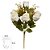 BUQUE DE FLORES ROSA BOTAO X10 CREME OUTONO 50cm - Imagem 2