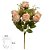 BUQUE DE FLORES ROSA BOTAO X10 CHA OUTONO 50cm - Imagem 2