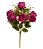 BUQUE DE FLORES ROSA BOTAO X10 FUCSIA OUTONO 50cm - Imagem 1
