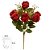 BUQUE DE FLORES ROSA BOTAO X10 VERMELHO OUTONO 50cm - Imagem 2