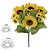 BUQUE DE FLORES GIRASSOL X13 AMARELO 30cm - Imagem 2