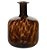 VASO GARRAFA EM VIDRO DECOR MARROM CLARO 21cm - Imagem 1