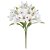 BUQUE DE FLORES ASTROMELIA CETIM X15 BRANCO ROSA 34cm - Imagem 1
