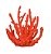 ESCULTURA DECORATIVA CORAL EM POLIRESINA VERMELHO 16cm - Imagem 1