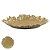 BANDEJA DECORATIVA FOLHA REDONDA VAZADA METAL DOURADA 39,5cm - Imagem 2