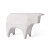 ESCULTURA TOURO EM POLIRRESINA OFF WHITE MART 36cm - Imagem 1