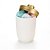 PORTA ALGODAO/COTONETE 500ML BRANCO C/DOURADO FOSCO - ARTHI - Imagem 2