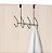 CABIDE ECLIPSE DE PORTA COM 4 GANCHOS DUPLOS BLACK - ARTHI - Imagem 3