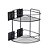 SUPORTE PORTA SHAMPOO DE CANTO DUPLA FACE 3M BLACK - ARTHI - Imagem 1
