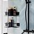 SUPORTE PORTA SHAMPOO DE CANTO C/VENTOSA FIXA  BLACK - ARTHI - Imagem 3