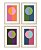 JG 4 QUADROS MINIMALISTAS EM MDF COLORIDO MART 50x36cm - Imagem 1