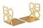APARADOR DE LIVRO BOOK EM METAL DOURADO MART 13cm - Imagem 1