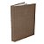 LIVRO CAIXA EM MDF C/ REVESTIMENTO EM LINHO MARROM MART 35cm - Imagem 1